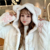 Soft Plush Cute Cat Ears Coat