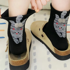 3D Cat Design Socks