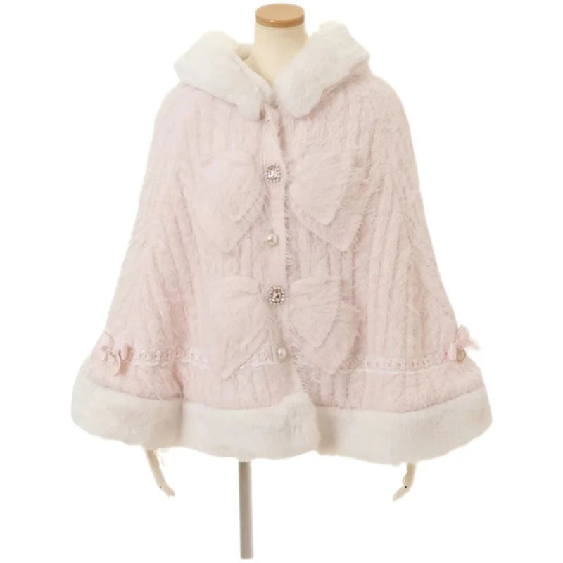Japanese Sweet Double-Layer Big Ribbon Coat