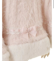 Japanese Sweet Double-Layer Big Ribbon Coat