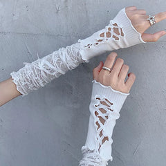 Lace Fingerless Gloves