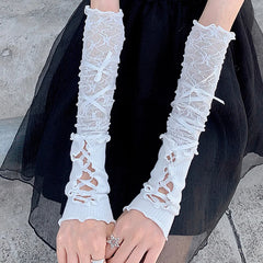 Lace Fingerless Gloves