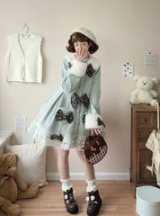 Wool Cape Long-sleeved Coat