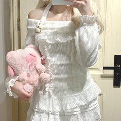 Off Shoulder Kawaii Sweater