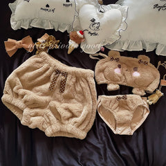 Plush Soft Bra and Panty Set