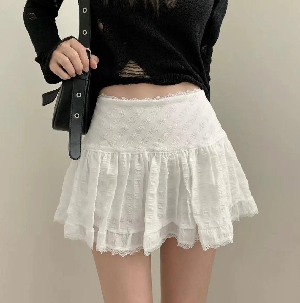 Low Rise Mini Skirt