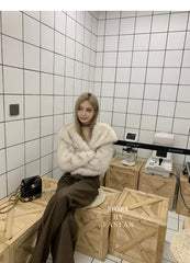 Luxury Brand Autumn Winter Fur Coat