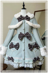 Wool Cape Long-sleeved Coat