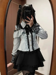 Gothic Long Sleeve Blouse