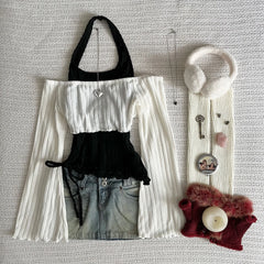 Aesthetic Gothic Long Sleeve Tees Tops