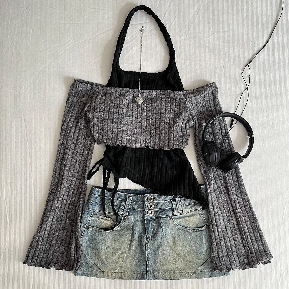 Aesthetic Gothic Long Sleeve Tees Tops