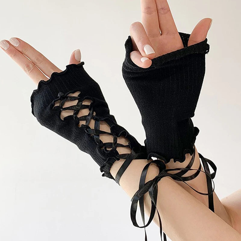Lace Fingerless Gloves
