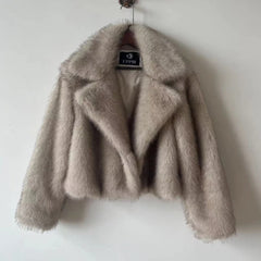 Luxury Brand Autumn Winter Fur Coat