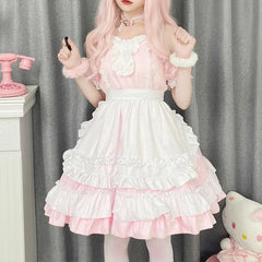 Sweet Pink Maid Dress