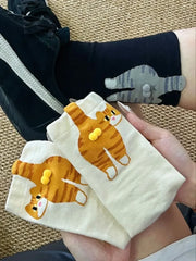 3D Cat Design Socks