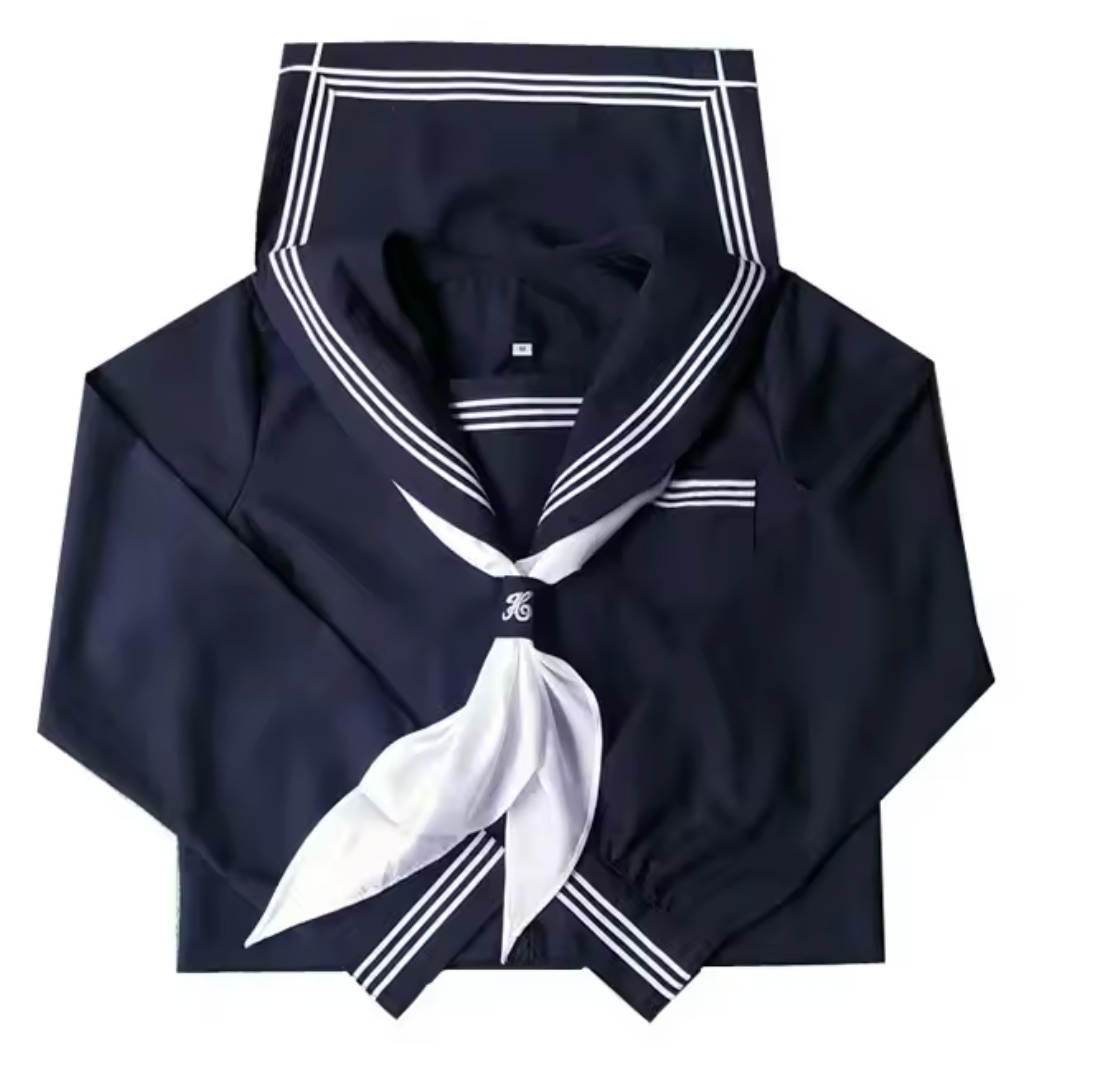 Basic Cyanotic Three-line Sailor Fuku
