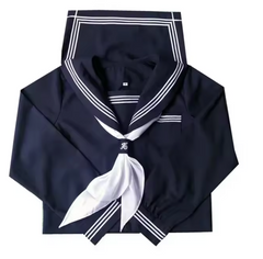 Basic Cyanotic Three-line Sailor Fuku