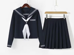 Basic Cyanotic Three-line Sailor Fuku