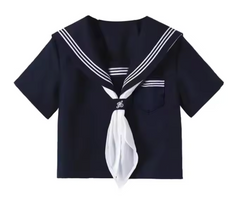 Basic Cyanotic Three-line Sailor Fuku