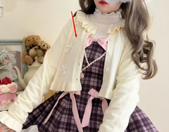 Sweet Spring and Autumn Lace Cardigan