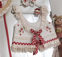 Adorable Strawberry Vest Jaet