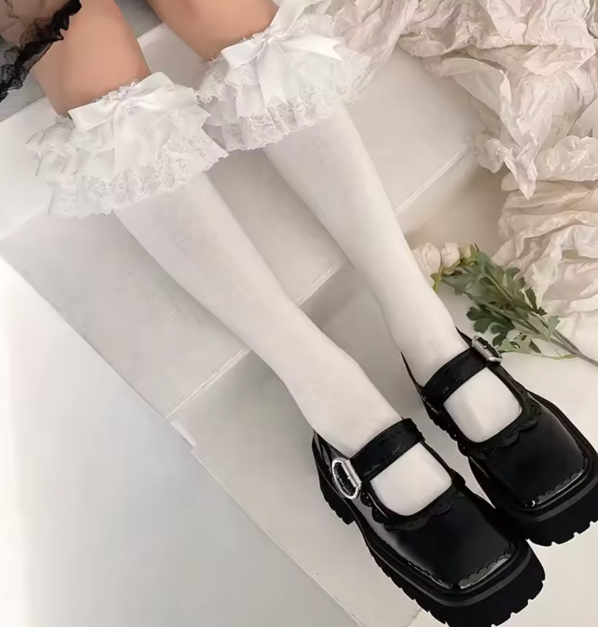 Cute Lacework Knee Socks