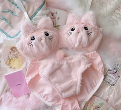 Plush Sexy Wireless Bra Set