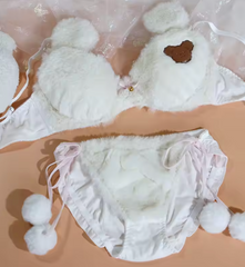 Plush Sexy Wireless Bra Set