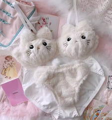 Plush Sexy Wireless Bra Set