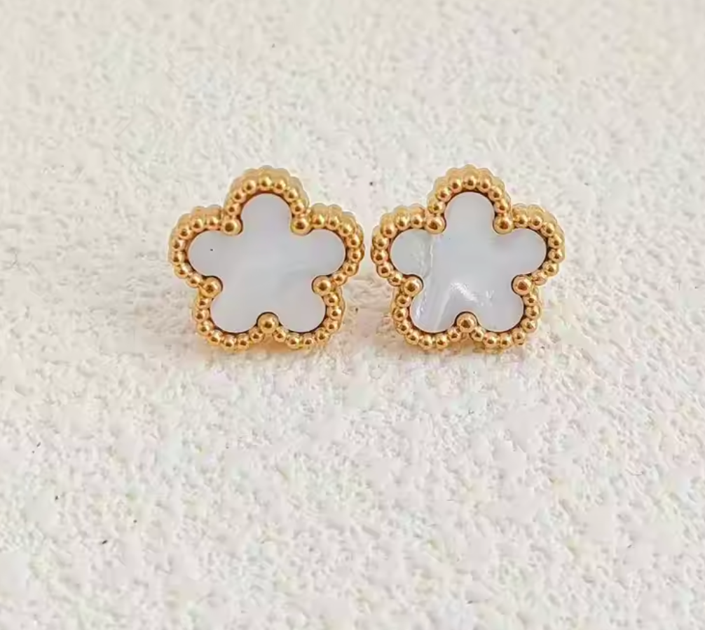 14K Gold Plated Stainless Steel Earrings