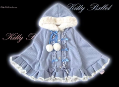 Sweet Girl Kawaii Buckle Cape Coat