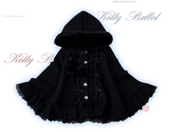 Sweet Girl Kawaii Buckle Cape Coat