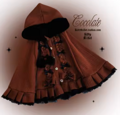 Sweet Girl Kawaii Buckle Cape Coat