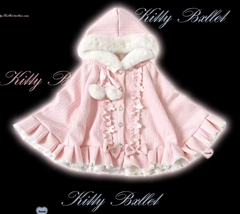 Sweet Girl Kawaii Buckle Cape Coat
