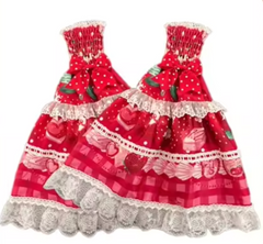 Strawberry Print Sweet Lolita Op Jsk Dress