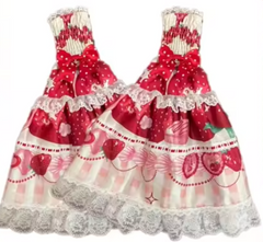 Strawberry Print Sweet Lolita Op Jsk Dress