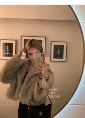 Luxury Brand Autumn Winter Fur Coat