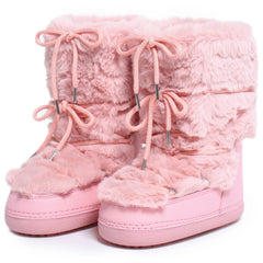 Fluffy Furry Fuzzy Faux Fur Winter Boots