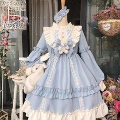Kawaii Sleeve Bear Bow Lolita Dress