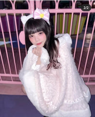 Japanese Sweet Double-Layer Big Ribbon Coat