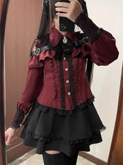 Gothic Long Sleeve Blouse
